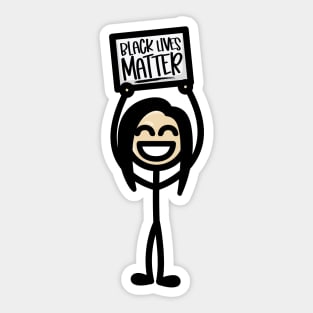 Stick Girl 2 - Black Lives Matter Sticker